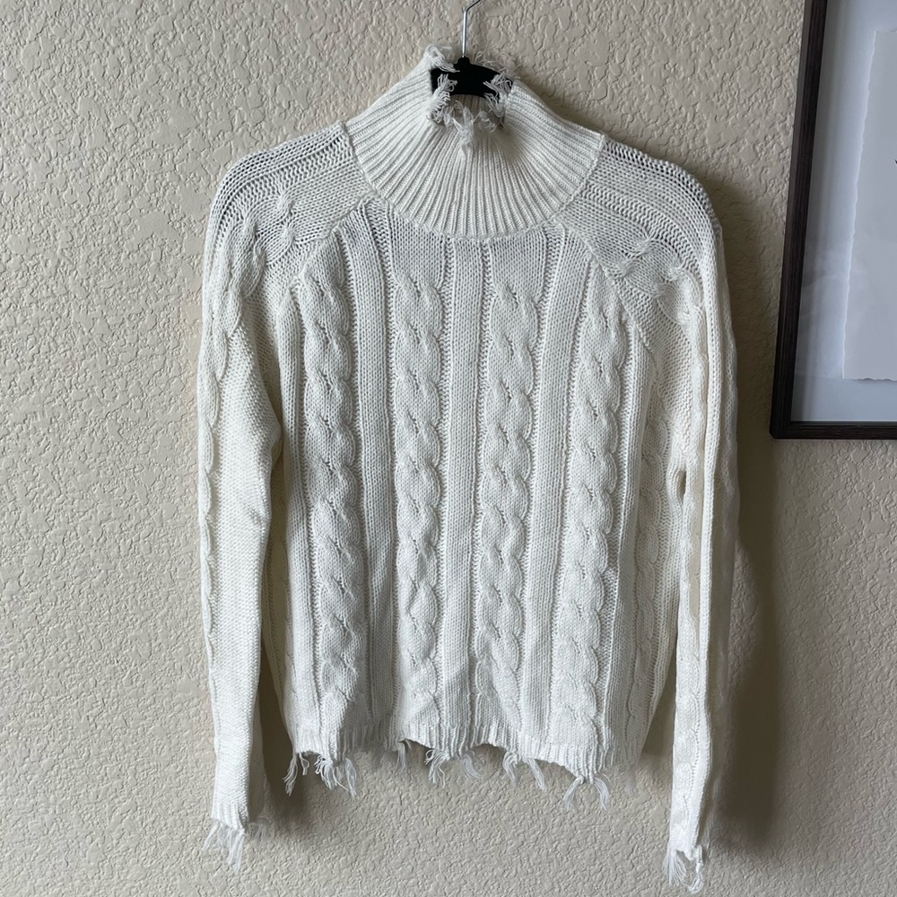 Cream Cable Knit Sweater